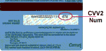 CVV@ on VISA